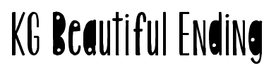 KG Beautiful Ending font